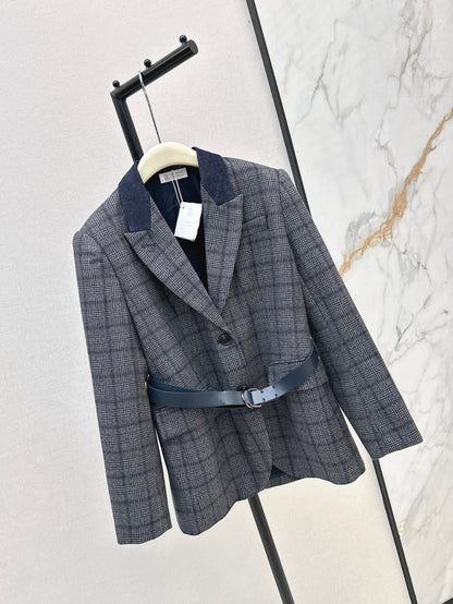 25fw plaid blazer
