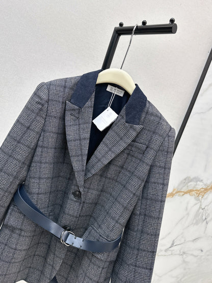 25fw plaid blazer