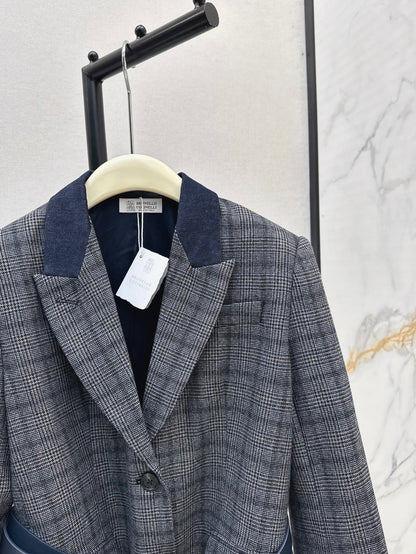25fw plaid blazer