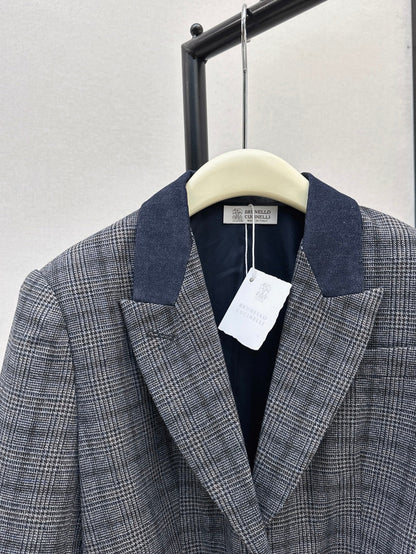 25fw plaid blazer