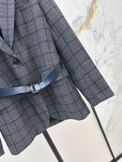 25fw plaid blazer