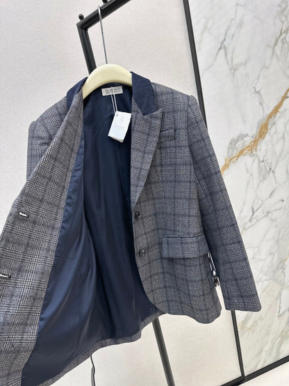 25fw plaid blazer