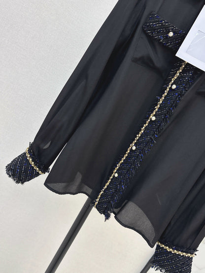 25fw woven silk shirt