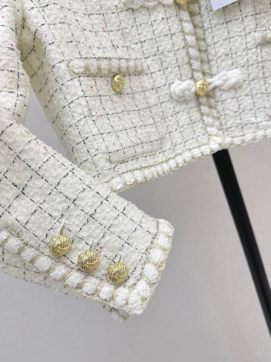 25fw woven crop jacket