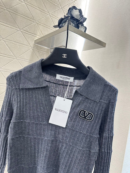 25 New Arrival Lapel Knit Top
