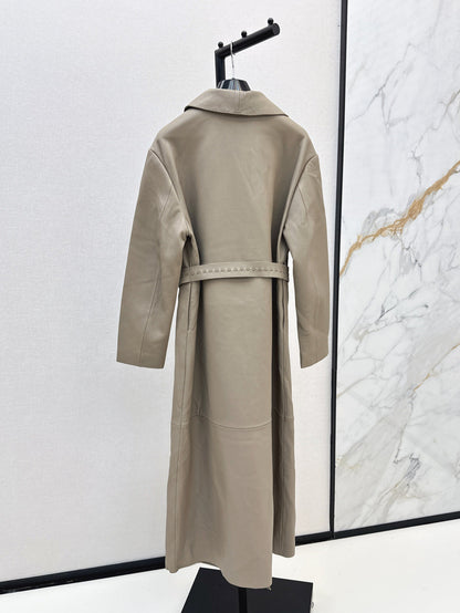 25fw leather coat