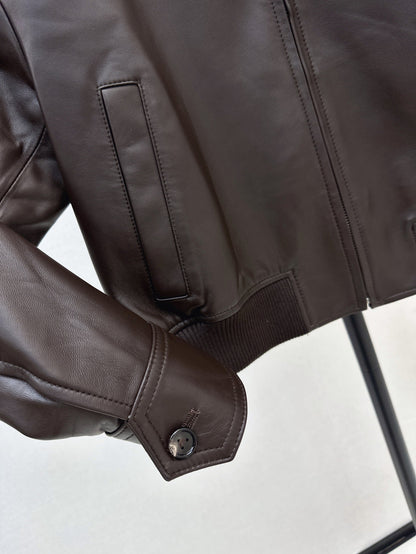 25fw leather jacket